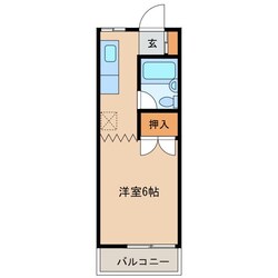 シティハイツヌカガ　1の物件間取画像